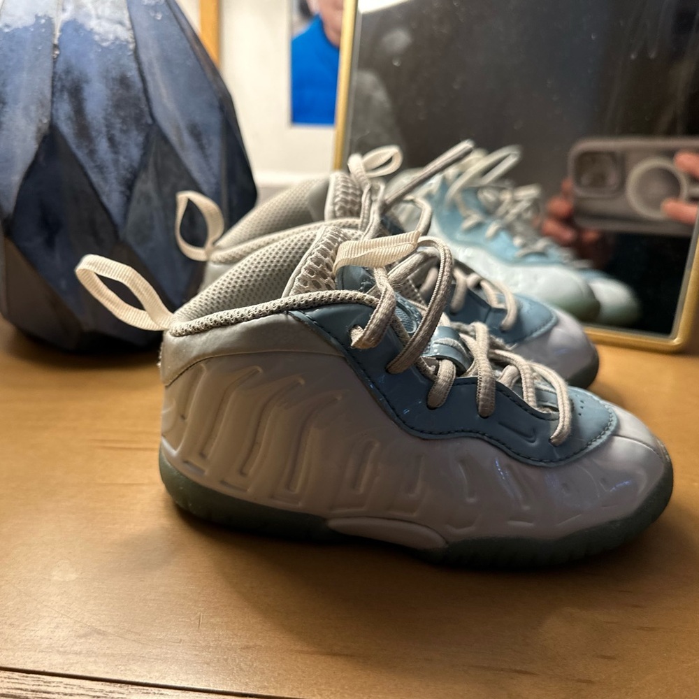 Nike Little Posite One Aura Worn Toddler Shoes Size 8C